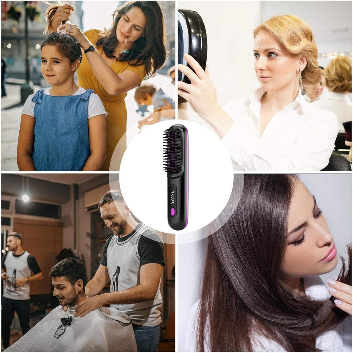 BellaBrush Pro Sotrends cordless straightening brush