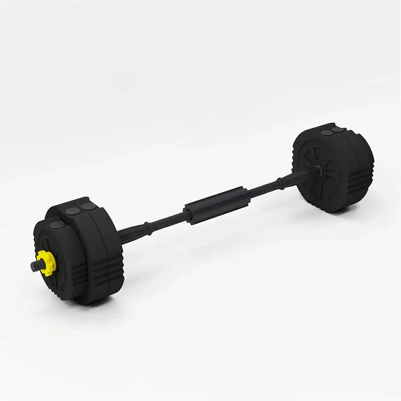 Adjustable 55LB Dumbbell & Barbell Set – 3-in-1 Convertible Home Gym Equipment