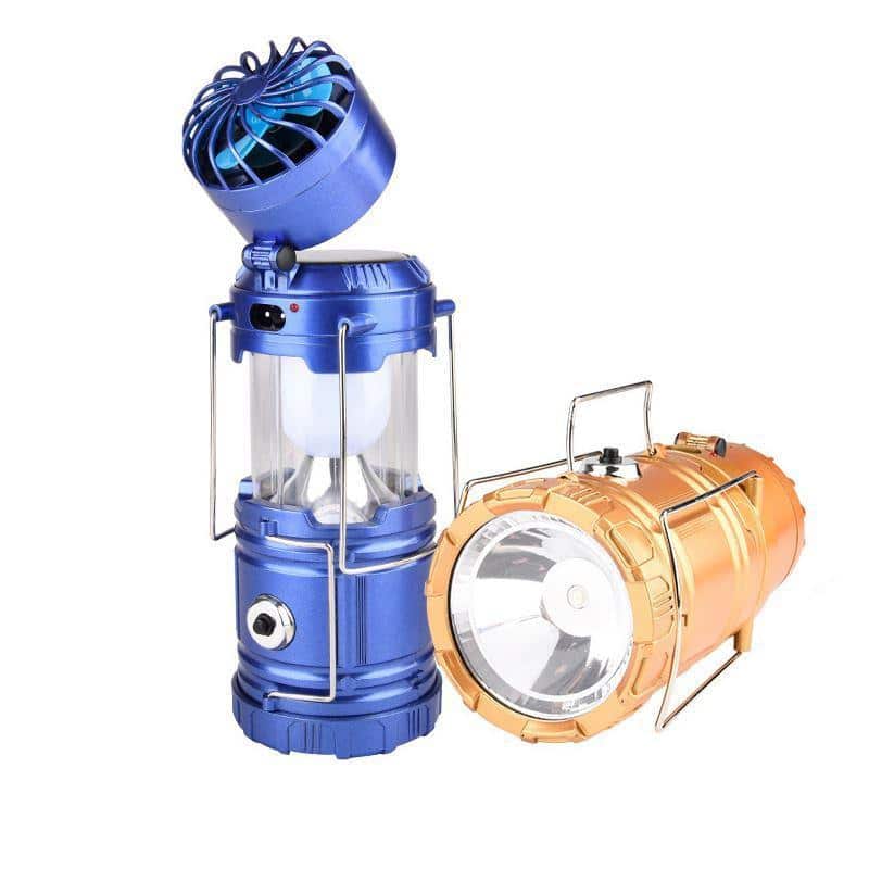 6-in-1 led torch with fan