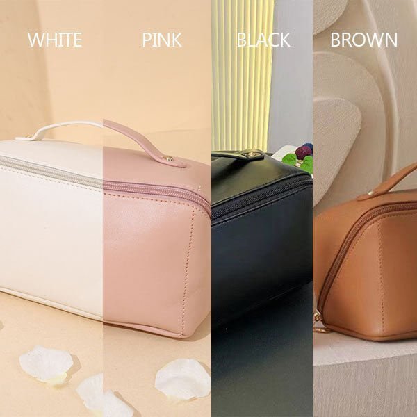 Large capacity travel jewelry cosmetic bag