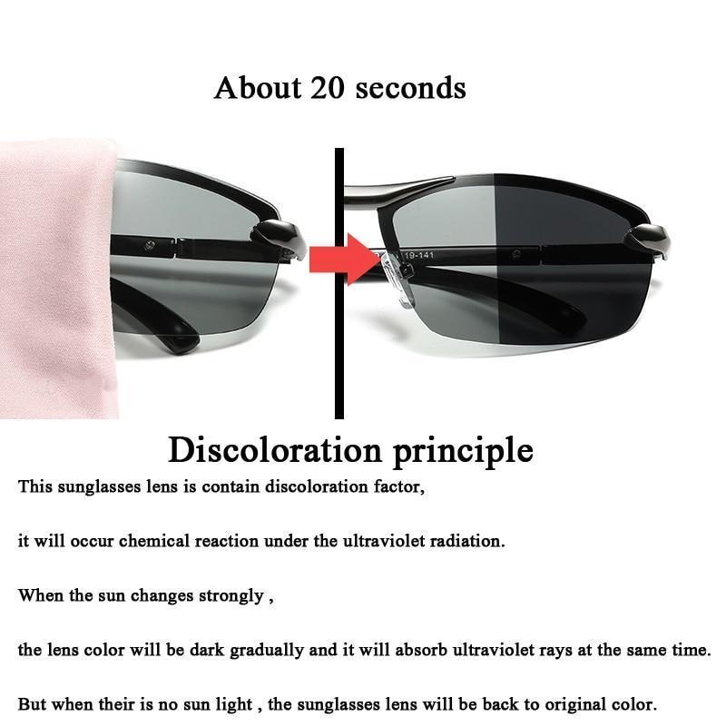 Photochromic Sunglasses Polarized Lens Driving Glasses