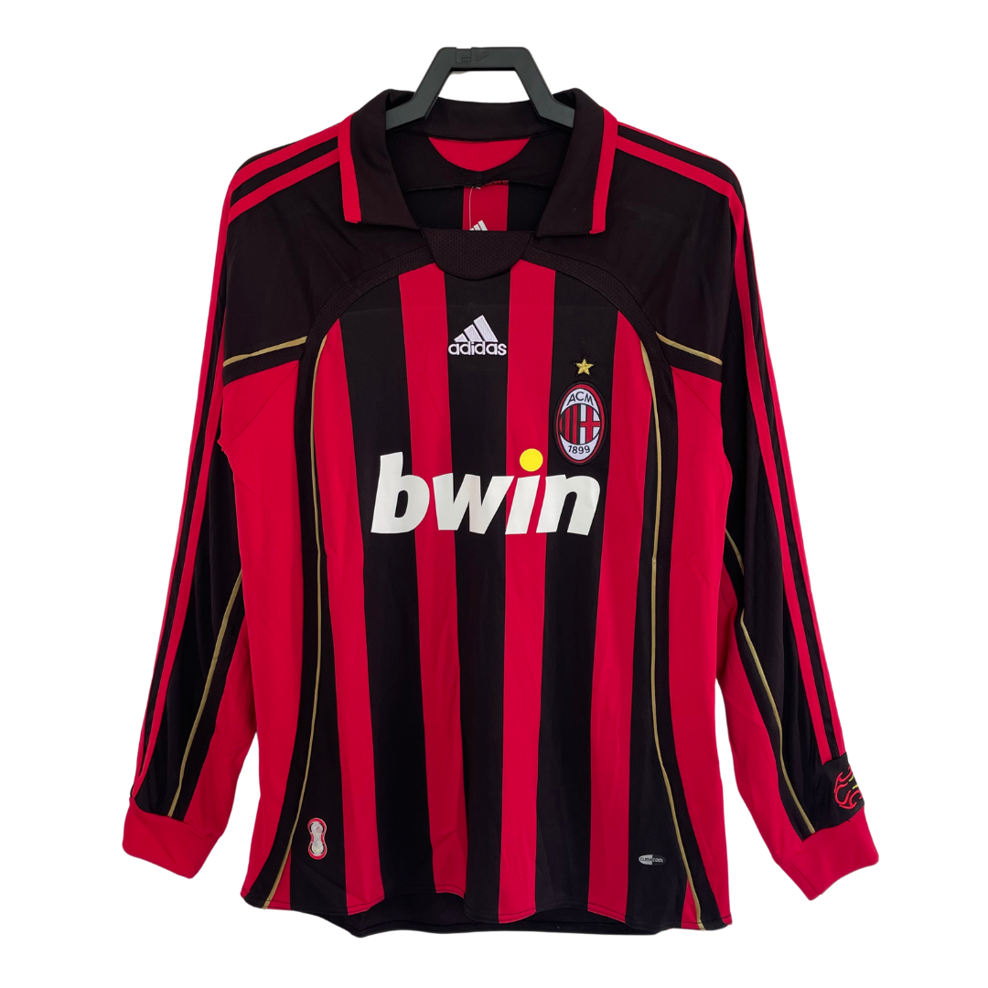 AC Milan Long Sleeve Home Shirt - 2007-08