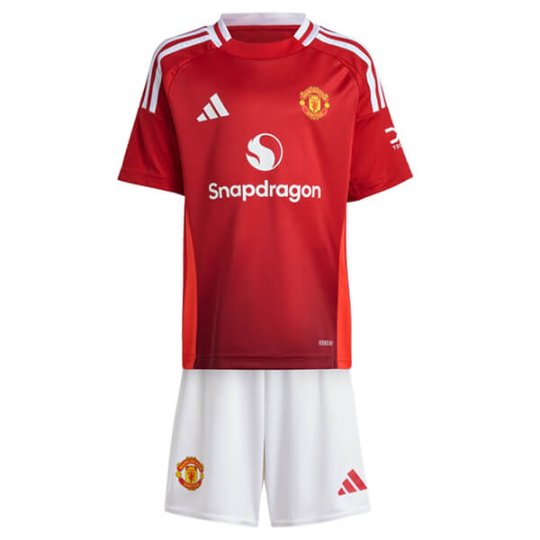 Manchester United 2024/25 thuisshirt en shortset voor baby's