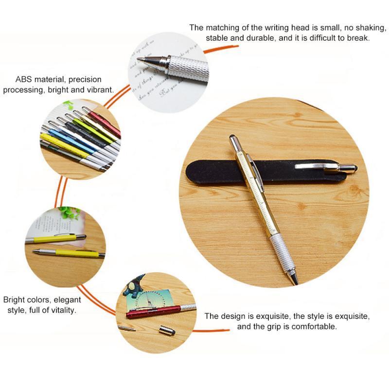 6-in-1 Multi-Functional Stylus Pen