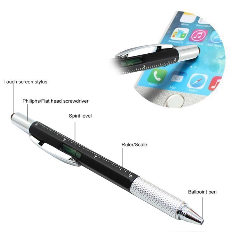 6-in-1 Multi-Functional Stylus Pen