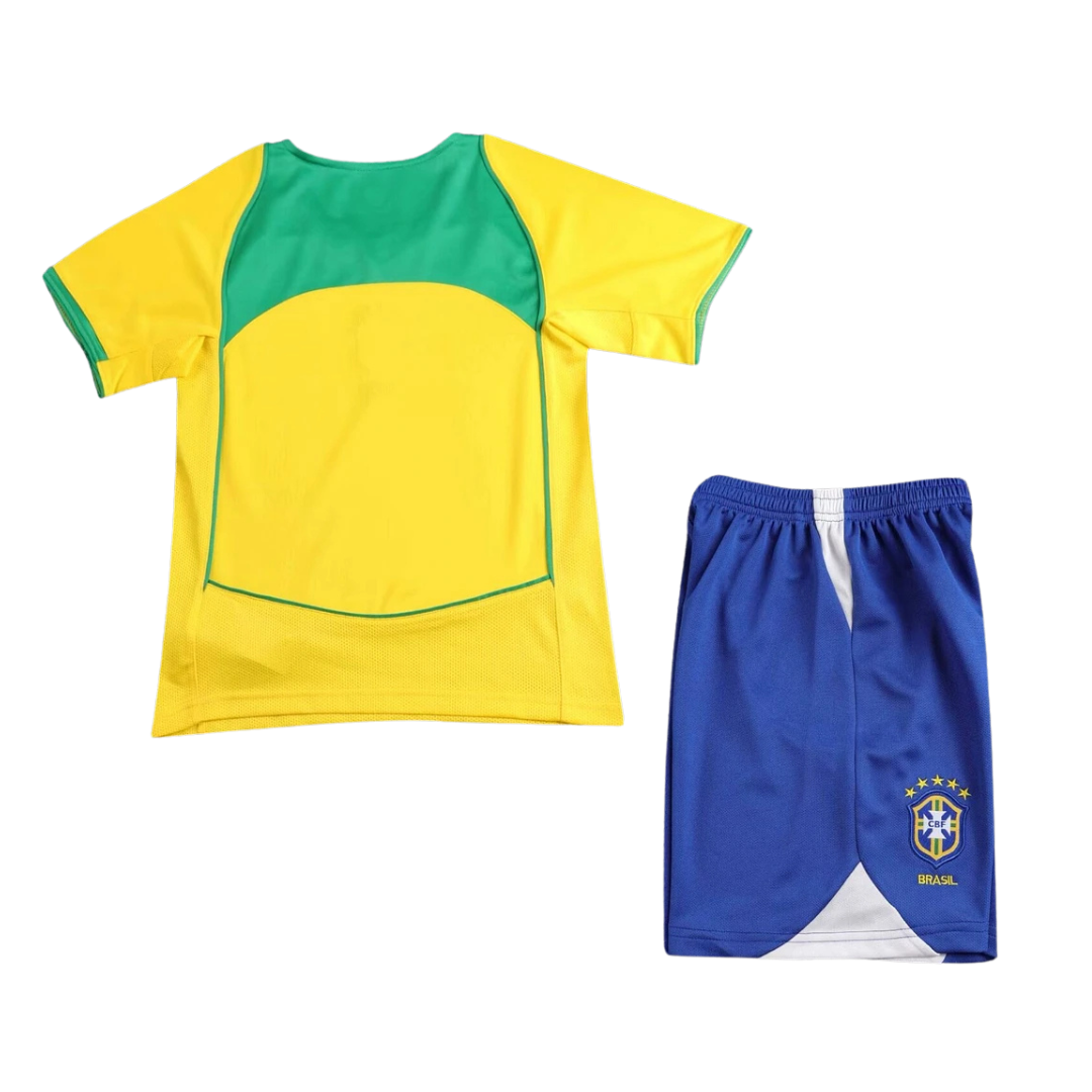 Brazil thuisshirt 2004 - kinder-voetbalset