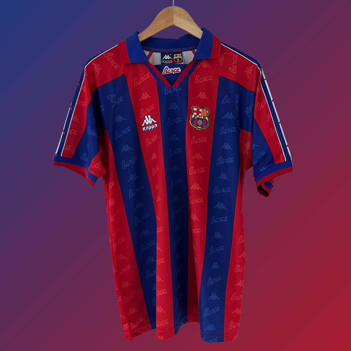 Retro Barcelona Shirt 1995-97 Home