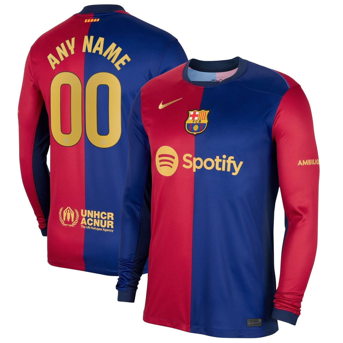 Maglia Home a maniche lunghe del Barcellona 2024/25