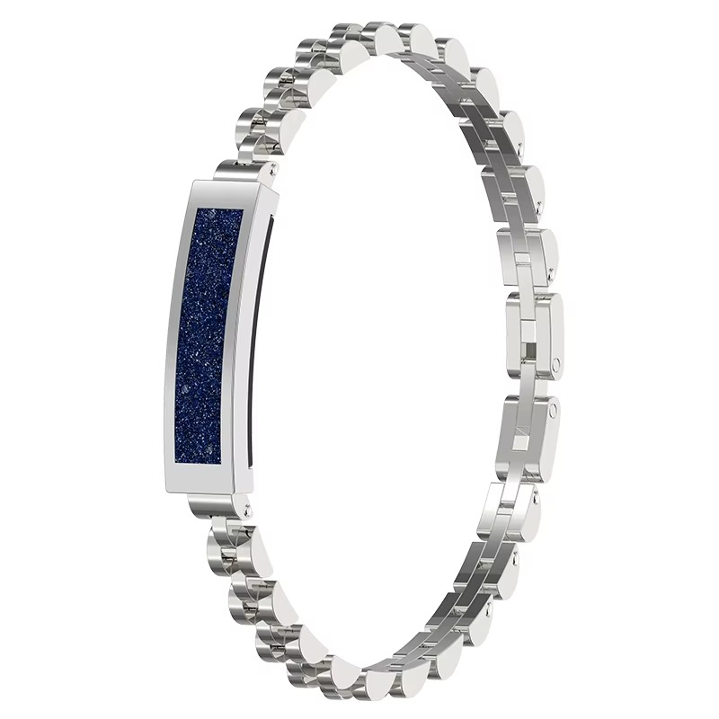 Women’s Connected Bracelet Stainless Steel without Screen with Heart Rate Sleep Monitor 15 days autonomy
