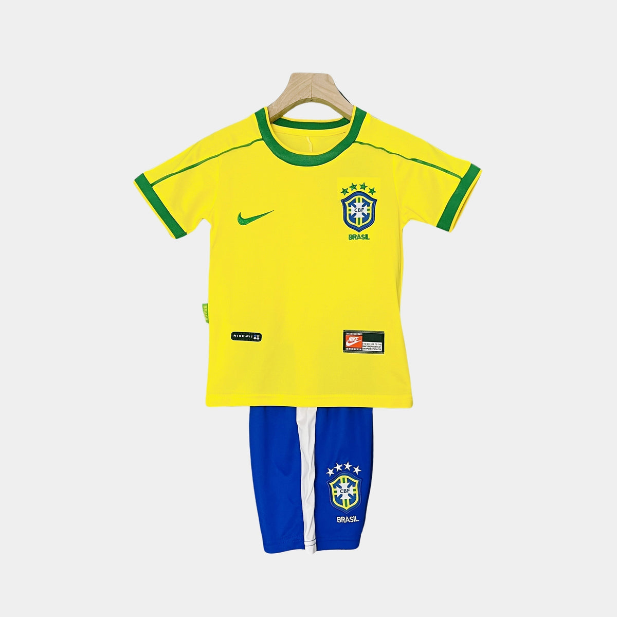 Kit Home rétro per bambini del Brasile, Coppa del Mondo 1998