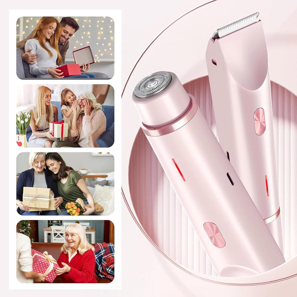 SilkyGlow 2-in-1 intimate shaver for women