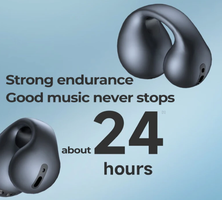 The “EarKlip” Wireless Ear Clip Bone Conduction Headphones