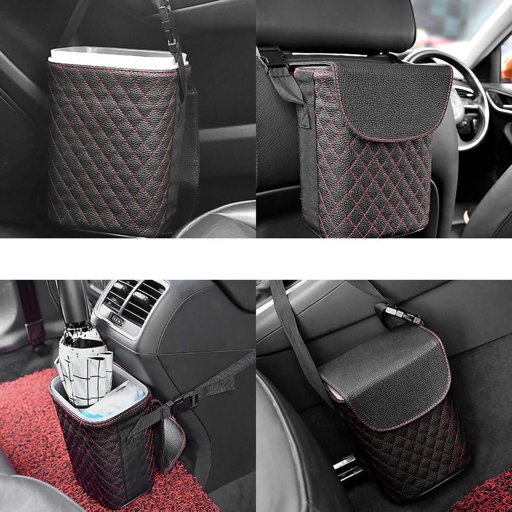 Car Seat Leather Multifunctional Basket