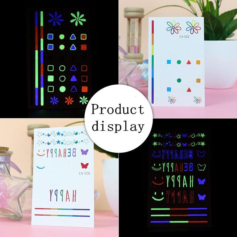 Inkstr™ Glow-In-The-Dark Tattoo Sticker Set