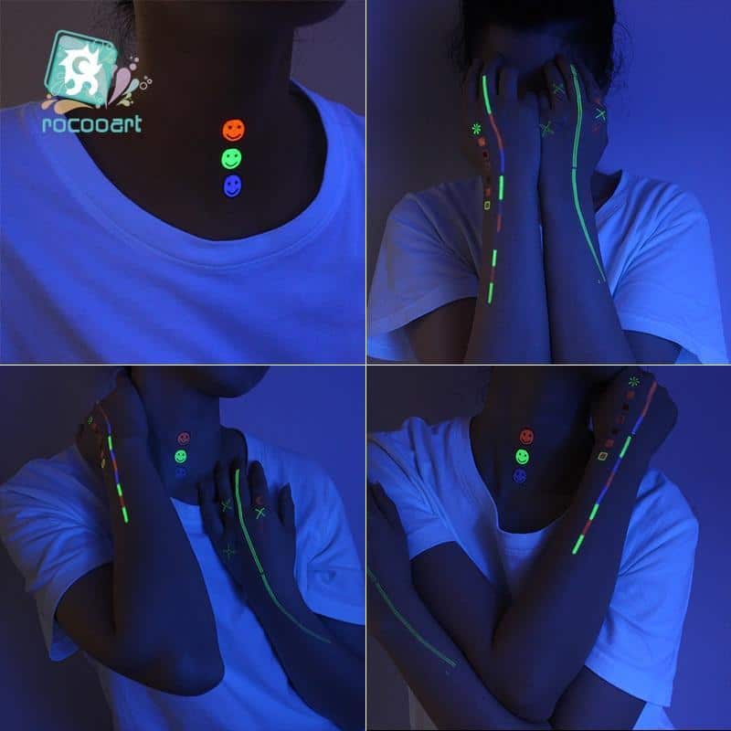 Inkstr™ Glow-In-The-Dark Tattoo Sticker Set