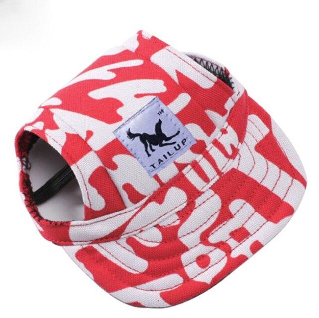 Cap with ear holes for dog