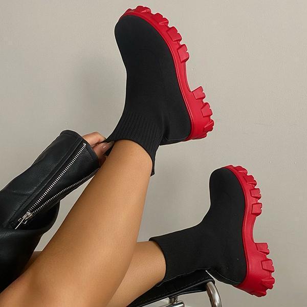 Thick soled shoes