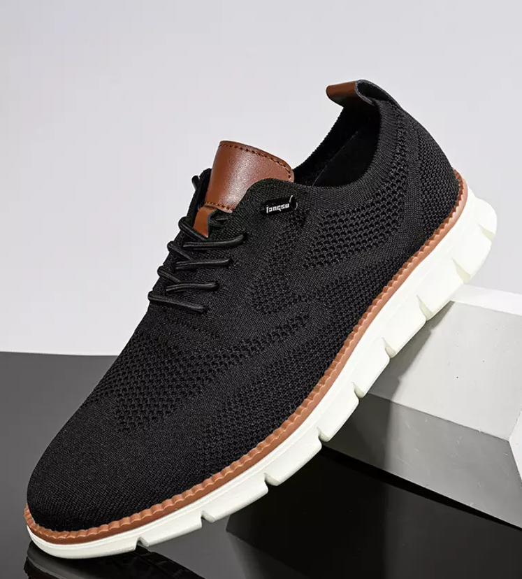 Urbano Comfortable orthopaedic shoes for men in a British style, breathable for summer, made of mesh