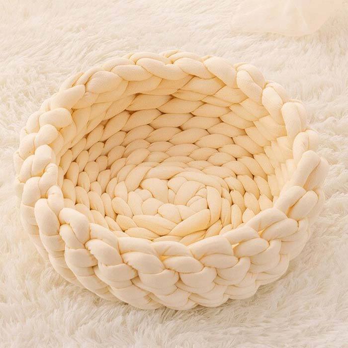 The Chonker Bed – Handwoven Cotton Cat Bed