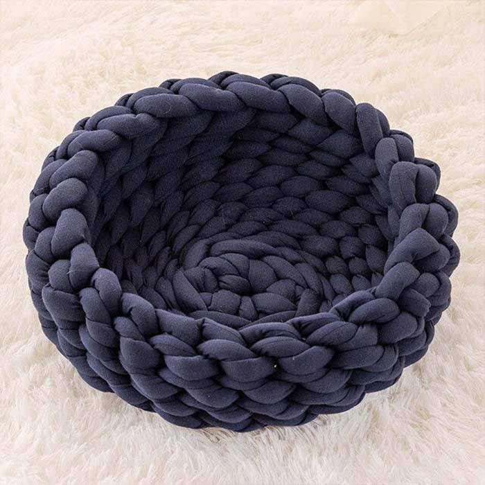 The Chonker Bed – Handwoven Cotton Cat Bed