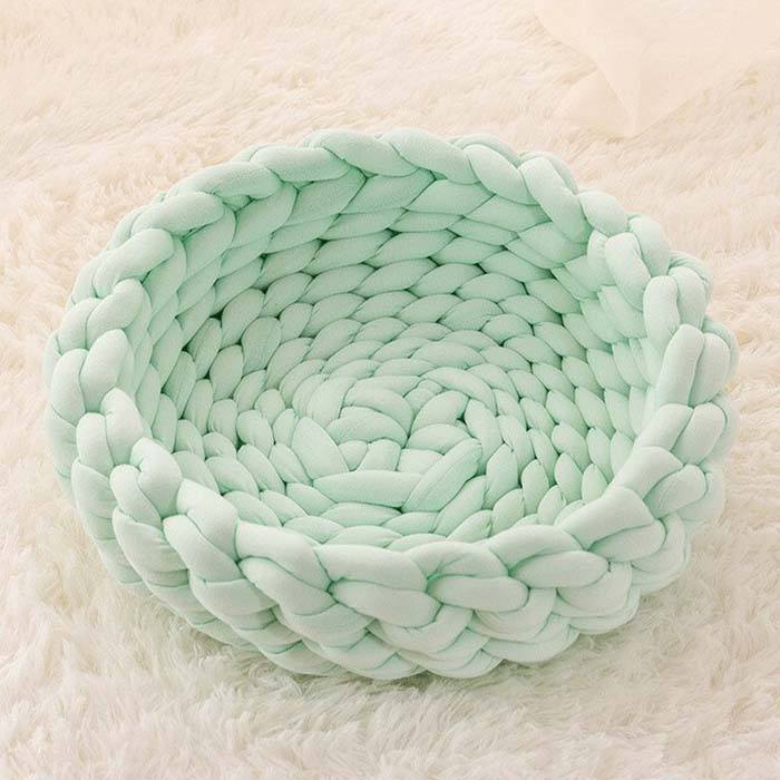 The Chonker Bed – Handwoven Cotton Cat Bed