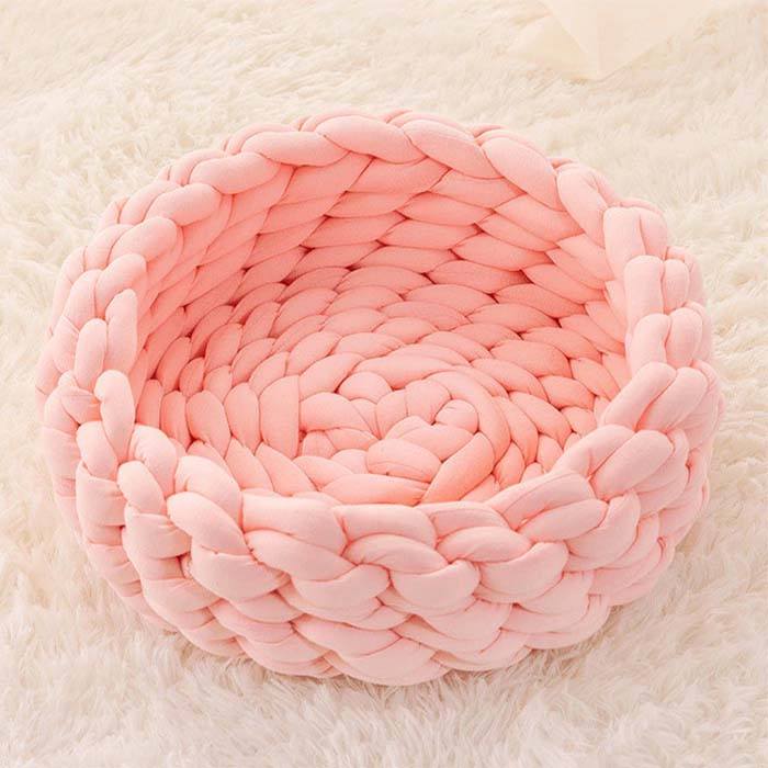 The Chonker Bed – Handwoven Cotton Cat Bed