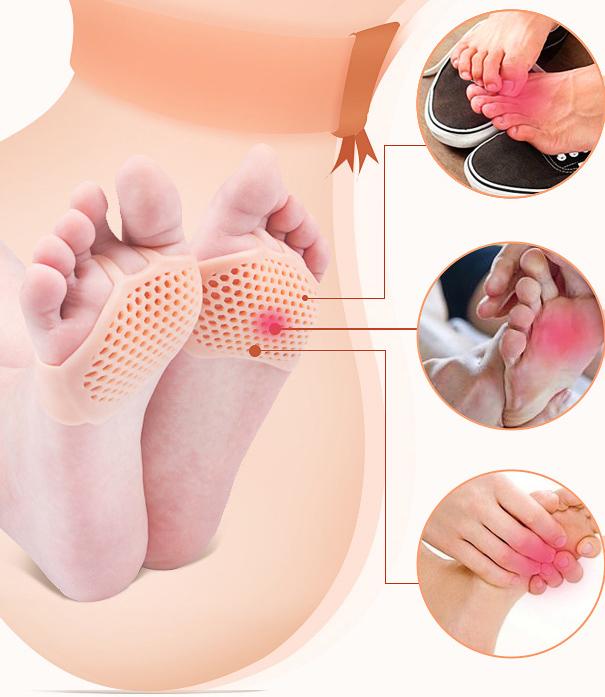 Hyggear toe separator arch silicone metatarsals