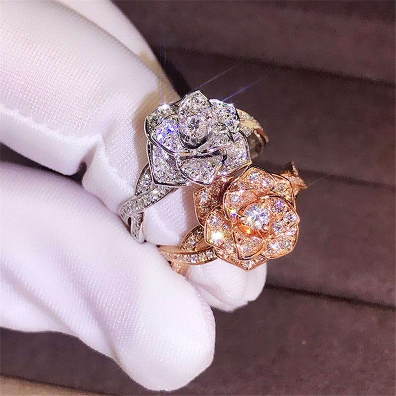 Enchanged Crystal Rose Ring