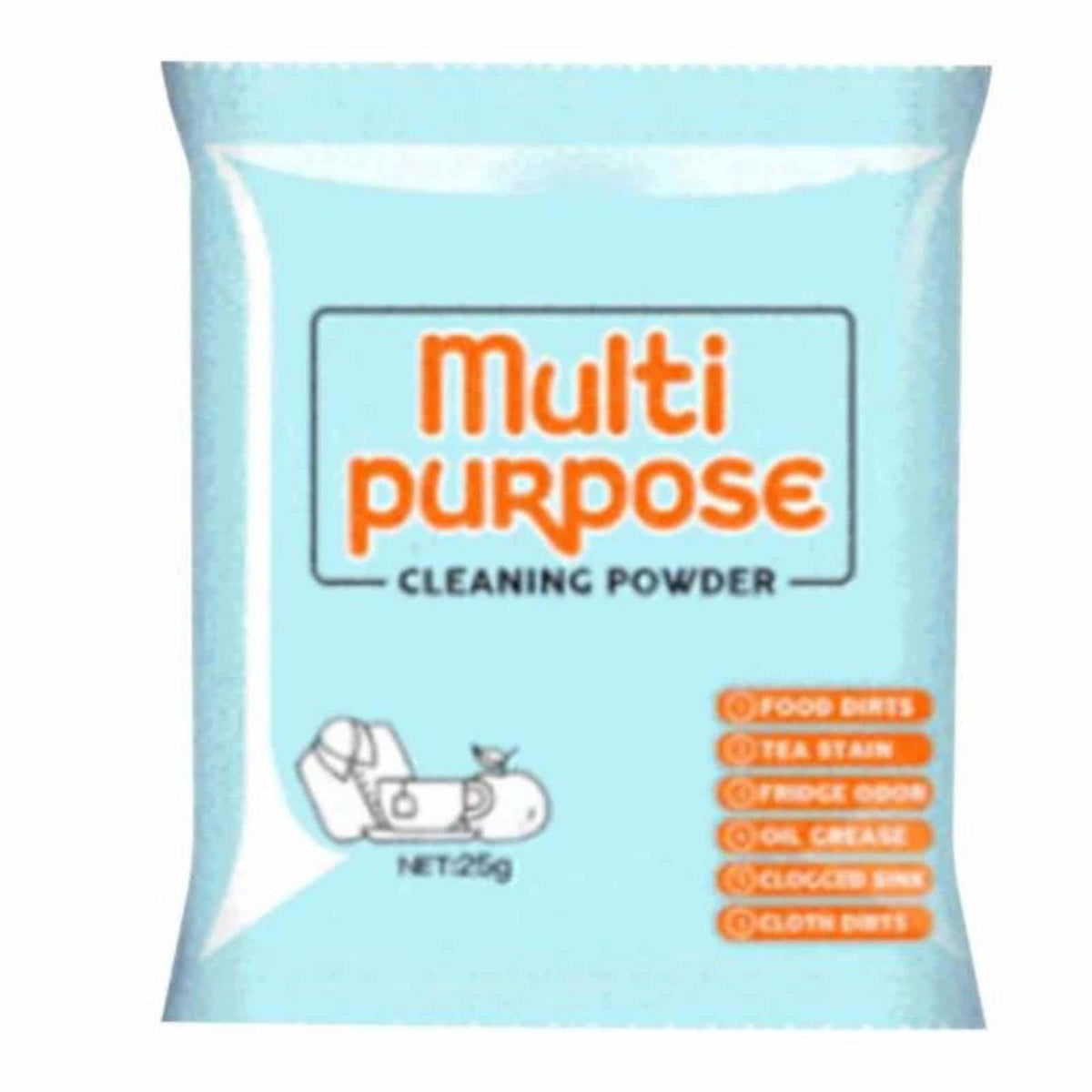 Powerful powder cleaner to remove grease