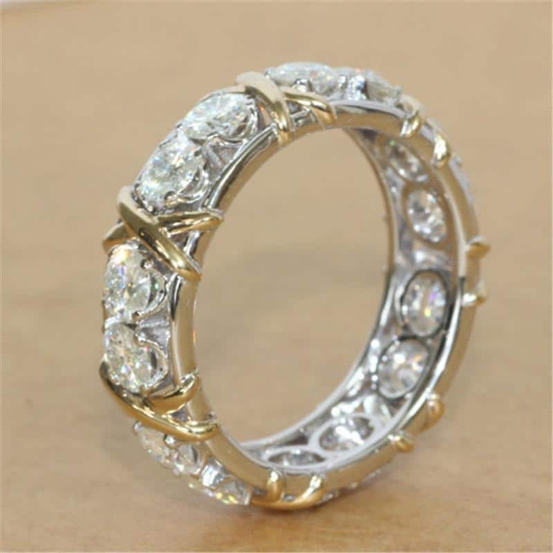 Sterling Silver Cross Full Diamond Ring