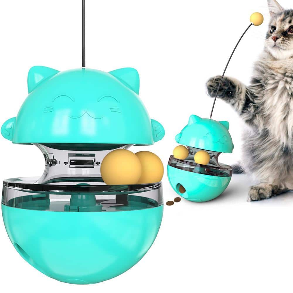 Interactive Cat Tumbler Food Dispensing Toy
