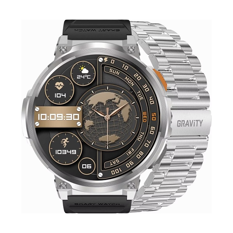Stahlgear Zeus Connected smart watch men 1.85 inch HD sport Bluetooth call GPS sport Fitness Tracker heart monitor 710 mAh waterproof