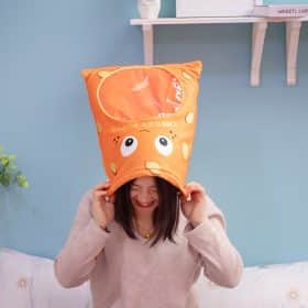 Cheesy-puffs pillow Bag of plush toys for children