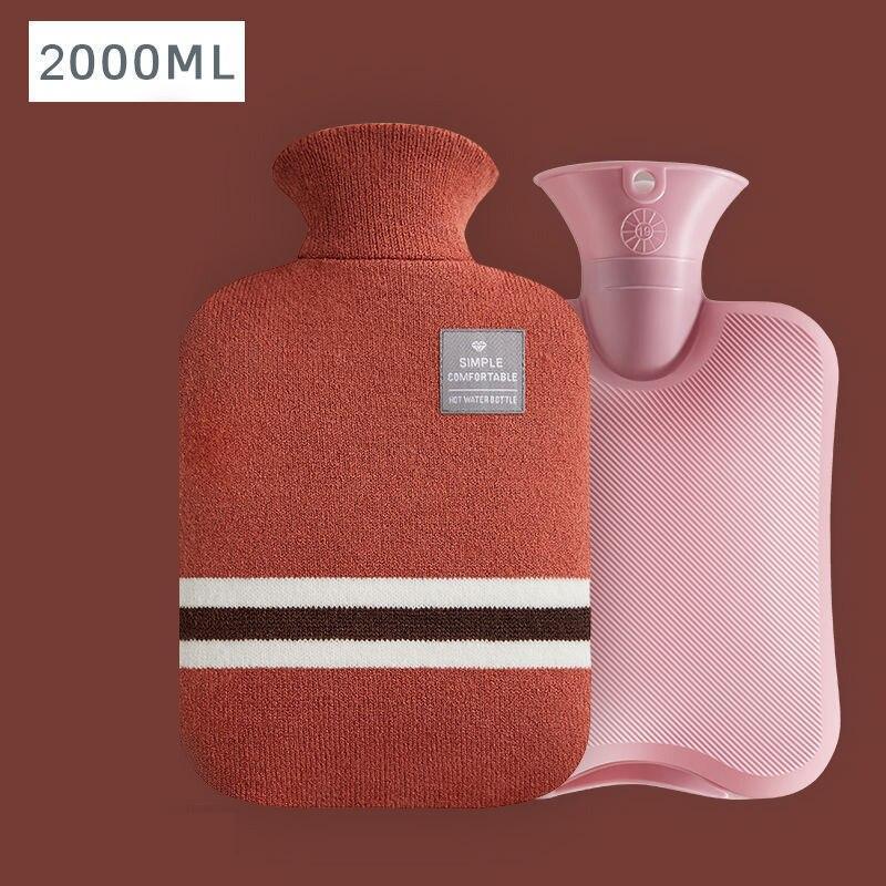 2l pvc hot water bottle with cover