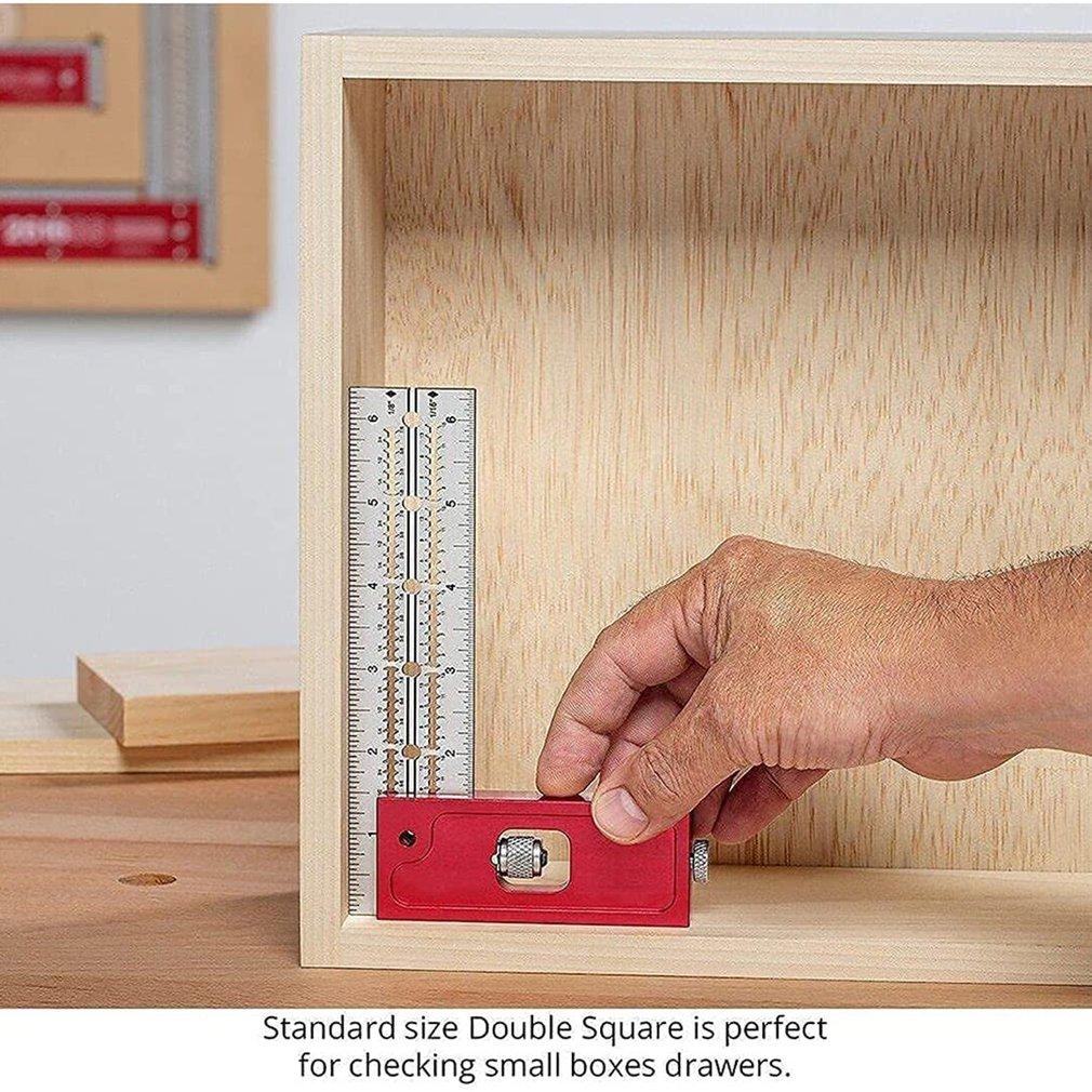Adjustable side ruler angle measuring tool