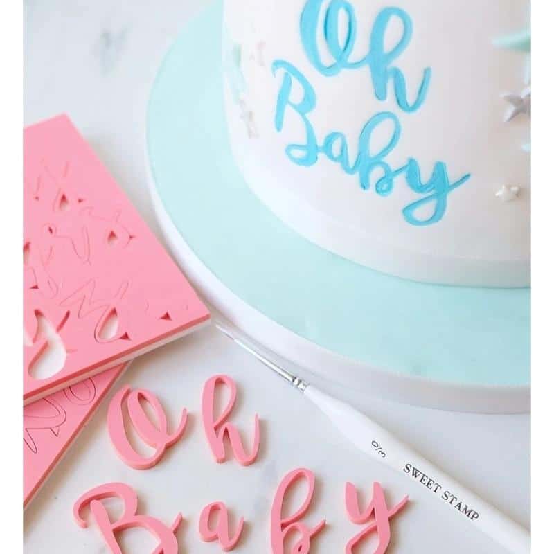 DIY Alphabet Cake Stamp Fondant Mold