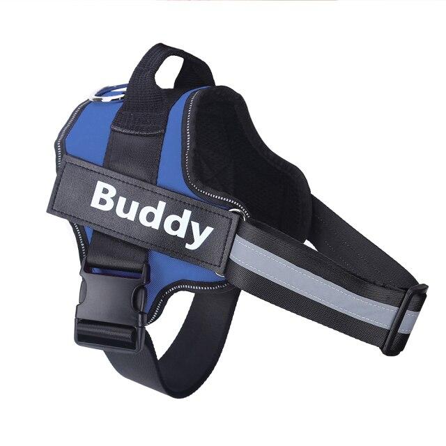 Reflective and customizable dog harness