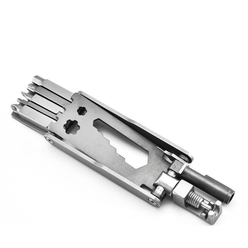 Folding Stainless Steel 15 in 1 Multi-Function Tool