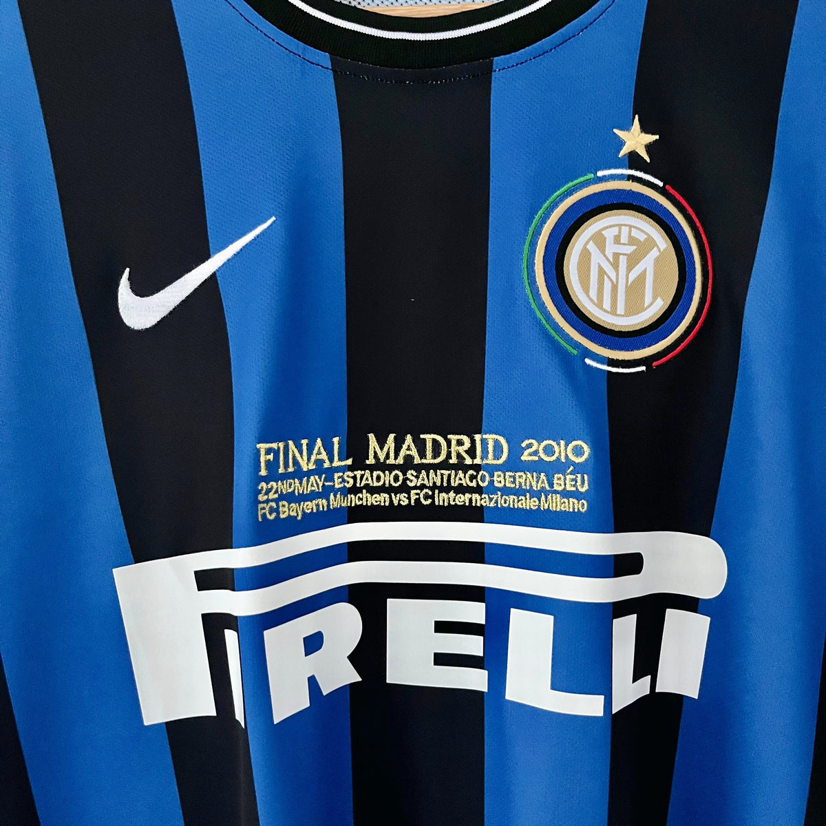 Retro Inter Milan-shirt Finale Champions League 2010