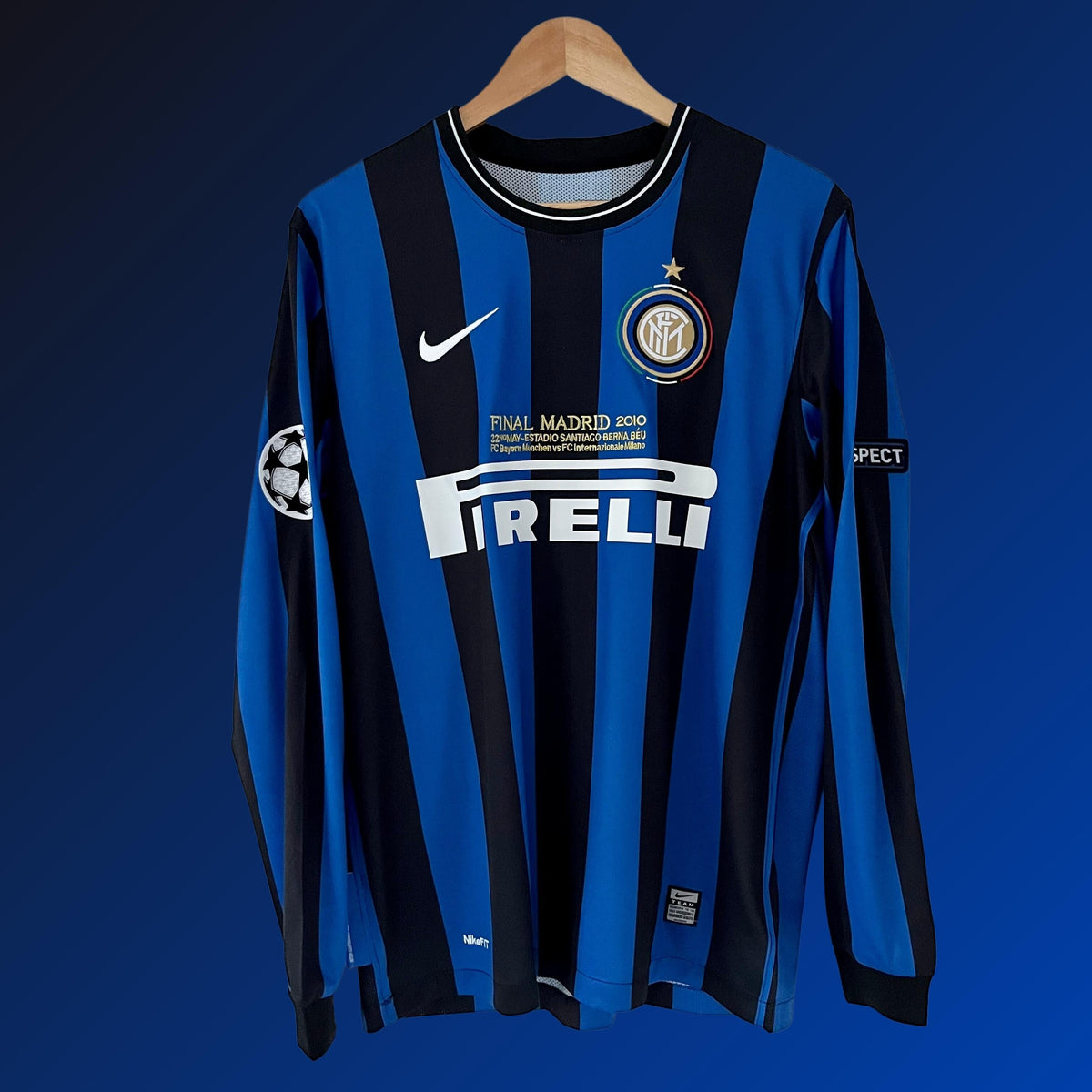 Retro Inter Milan-shirt Finale Champions League 2010