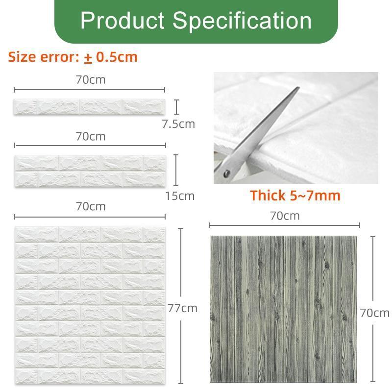 3D Wall Panels Peel and Stick Wallpaper