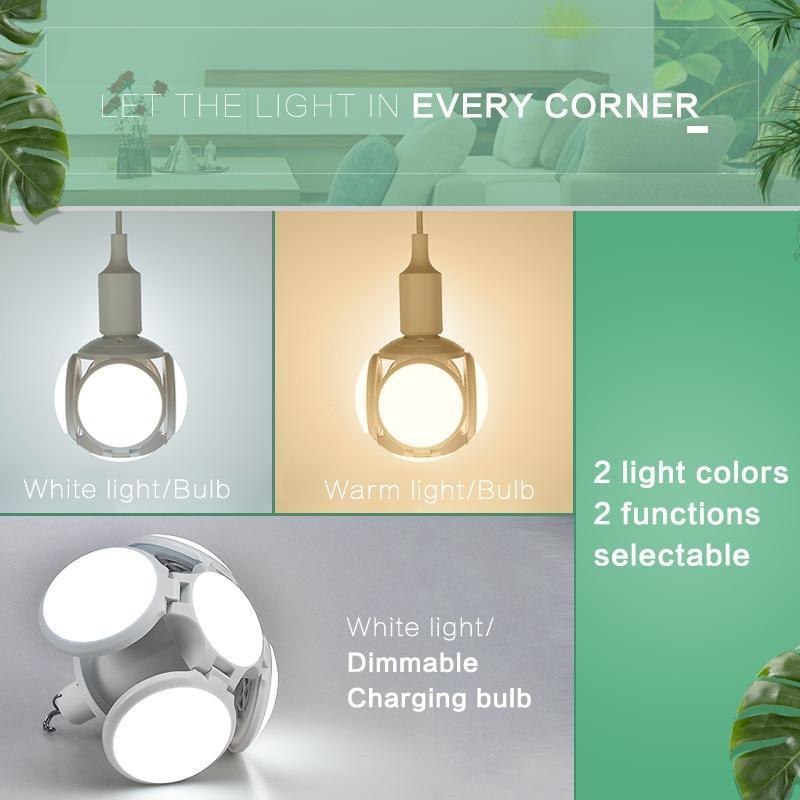 Solar-Powered 5-Leaves Led Light