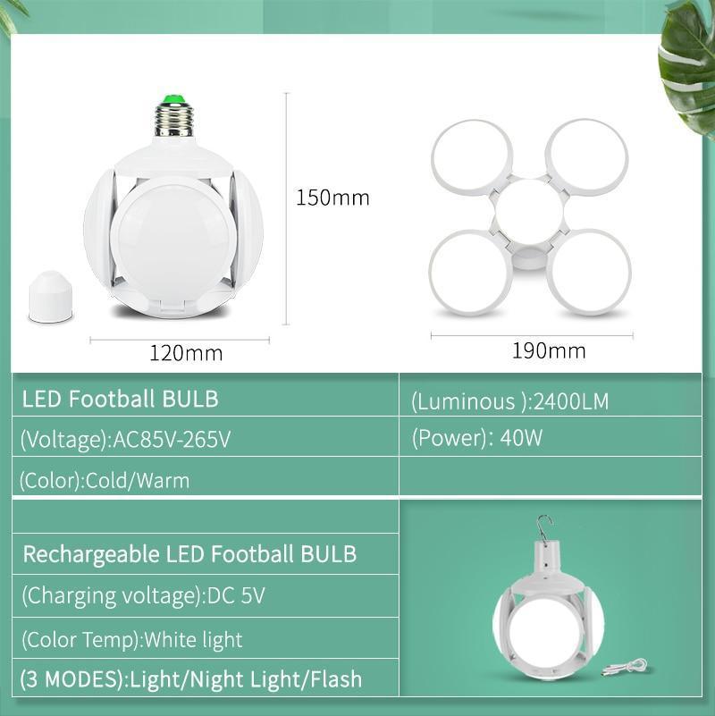 Solar-Powered 5-Leaves Led Light