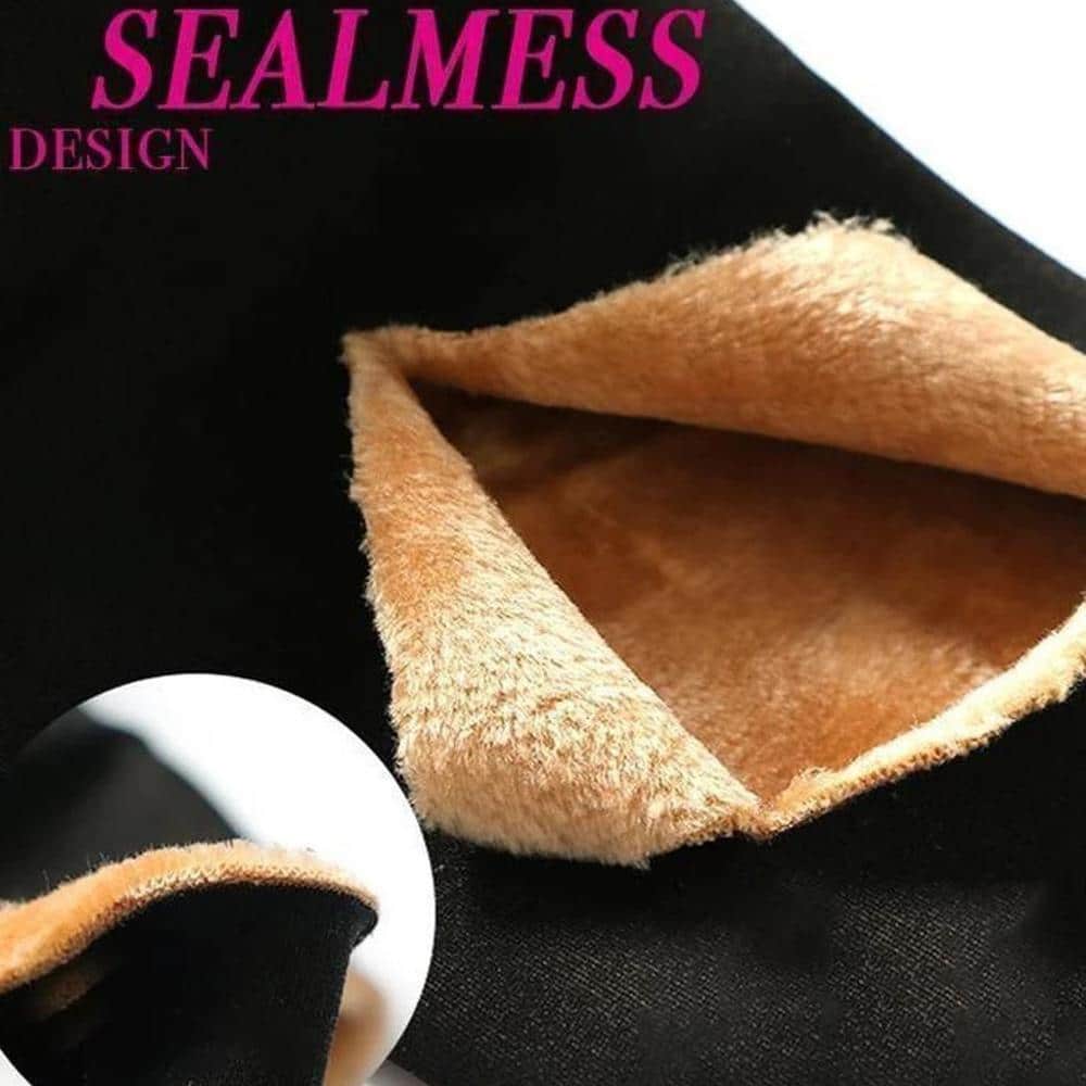 Flawless legs fake translucent warm fleece pantyhose
