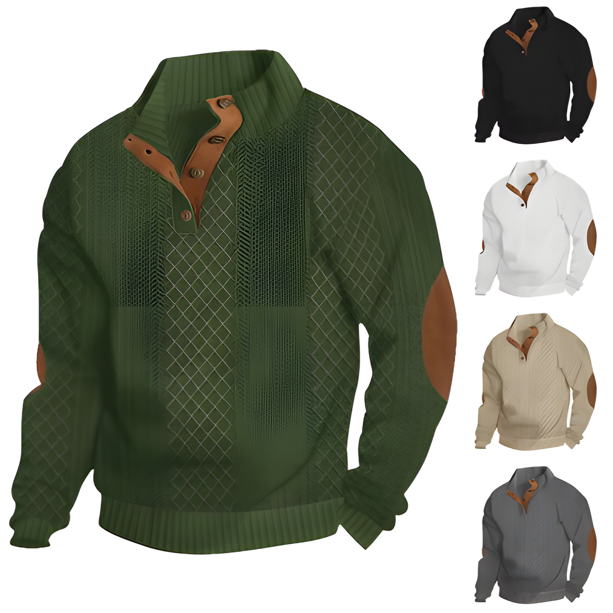 Mainine Casual long-sleeved cashmere sweater for men