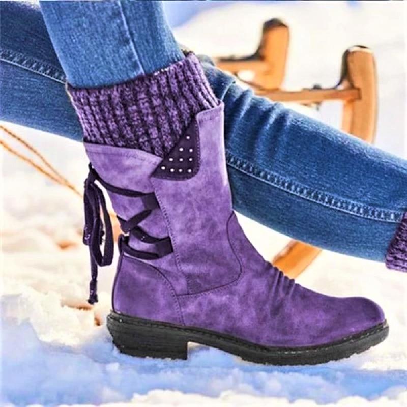 Women’s Winter Warm Lace Up Snow Boots