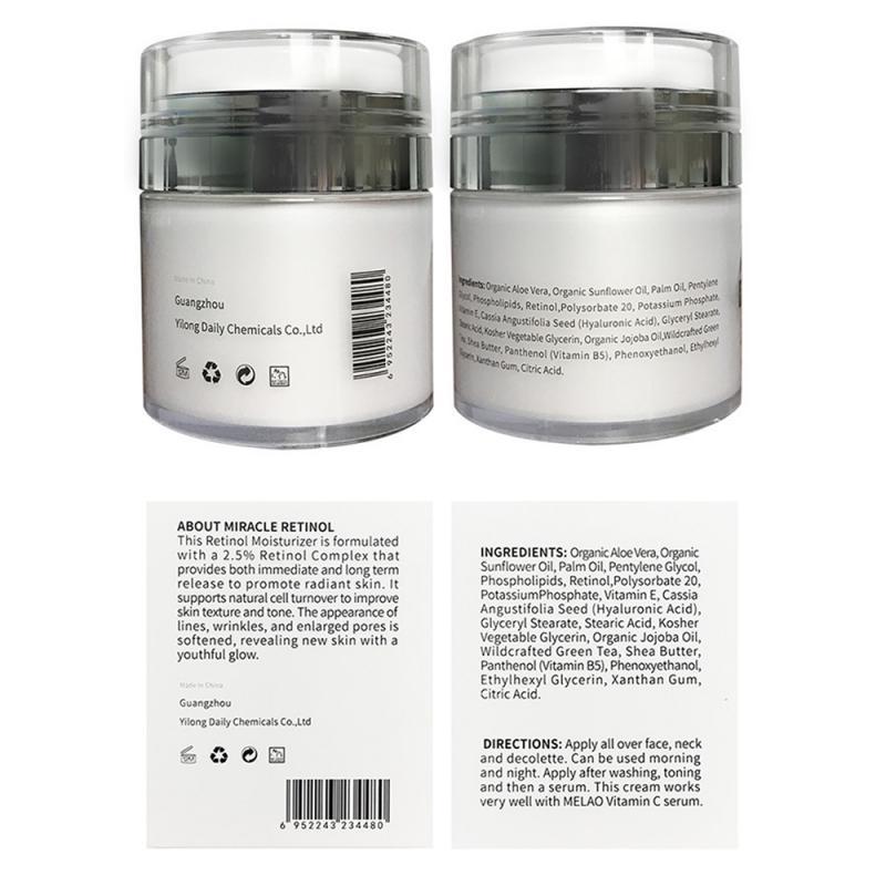 Retinol Moisturizer Miracle Cream with Retinol, Hyaluronic Acid