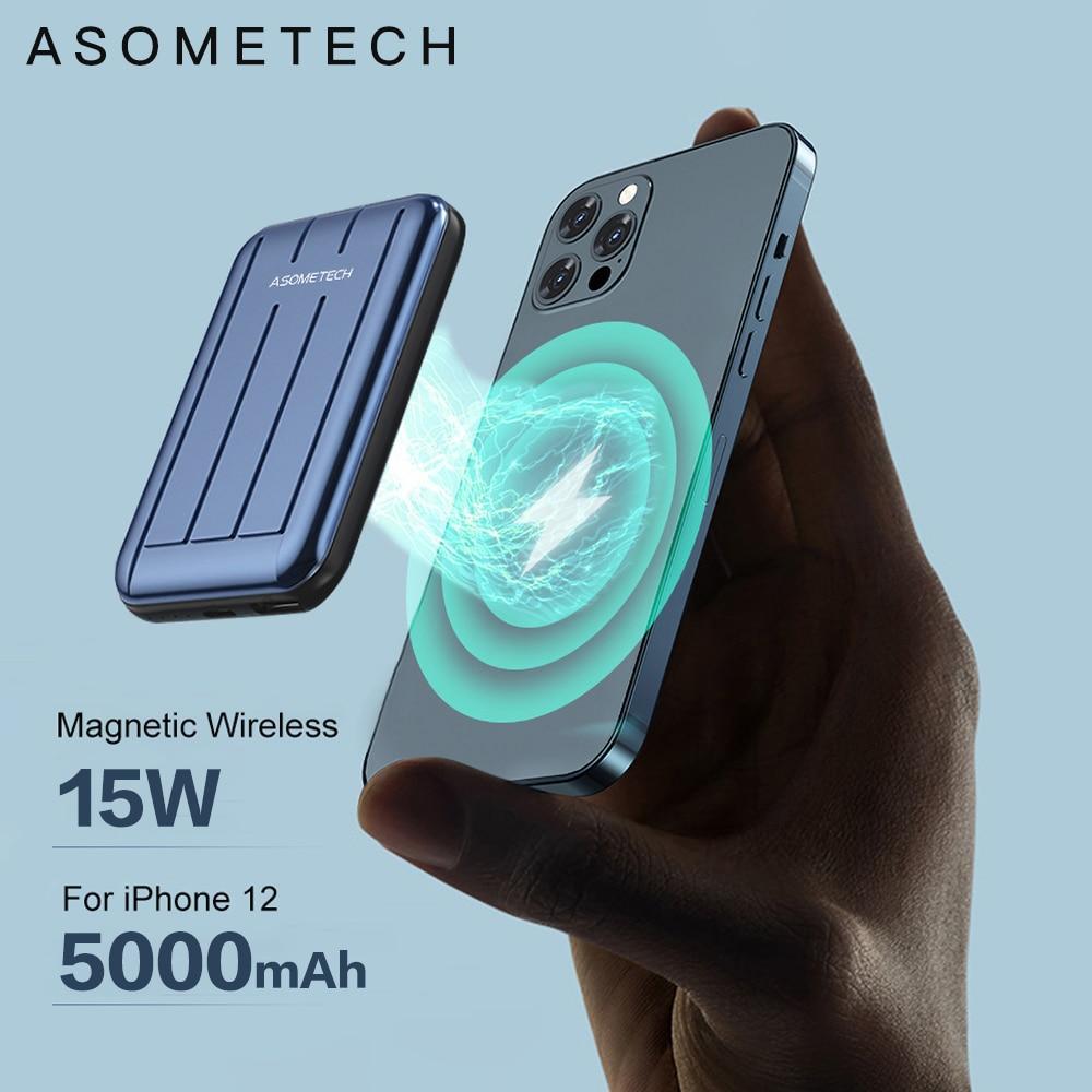 Charge Fast™ MagSafe Ultra-Thin Magnetic Wireless Charging Power Bank 5000mAh