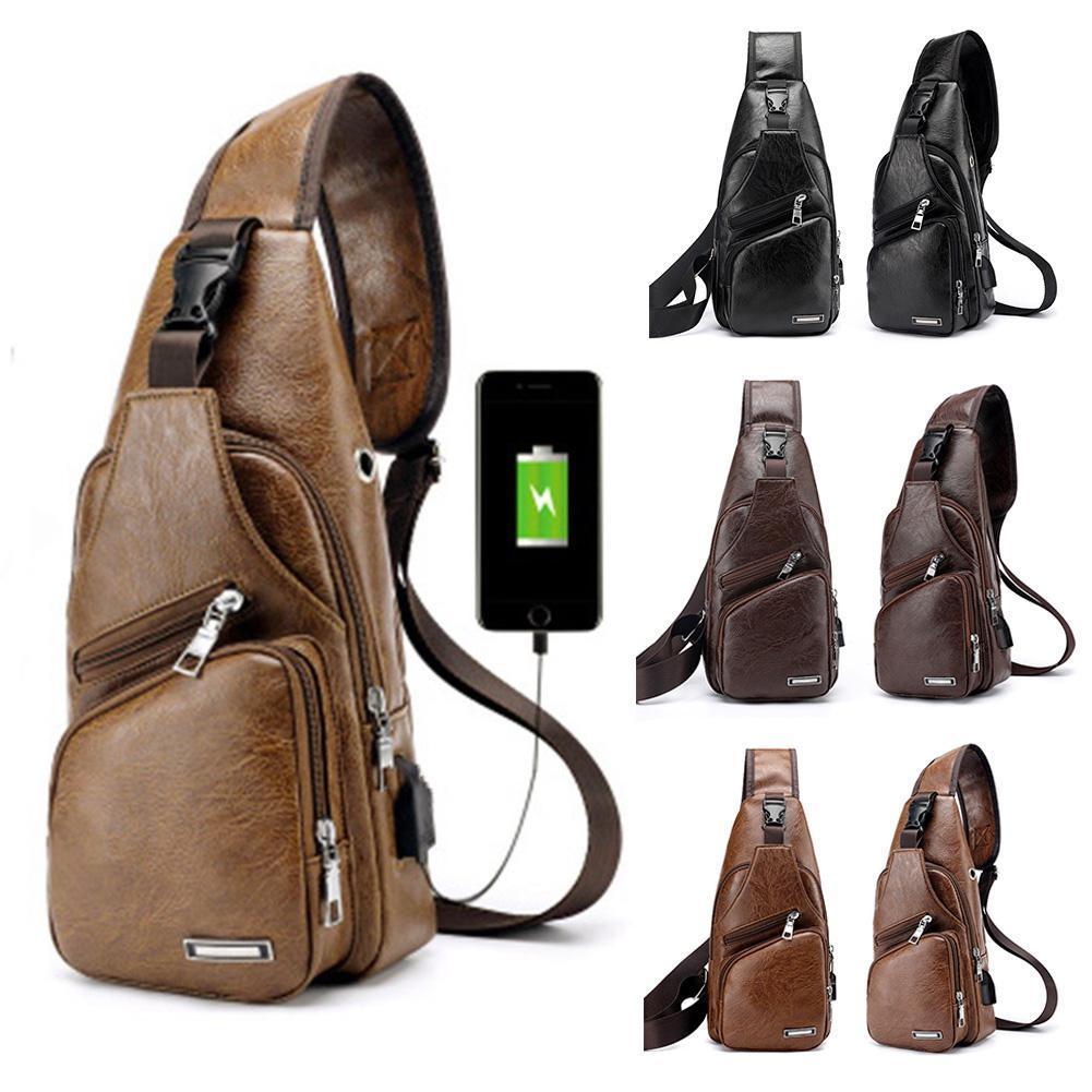 Anti-Theft Men’s Crossbody Sling Bag