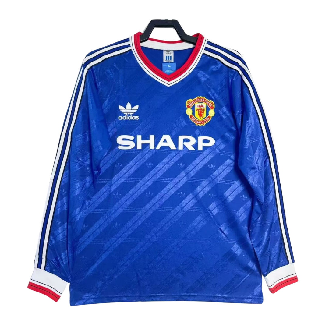 Maglia da trasferta a maniche lunghe del Manchester United - 1986-88